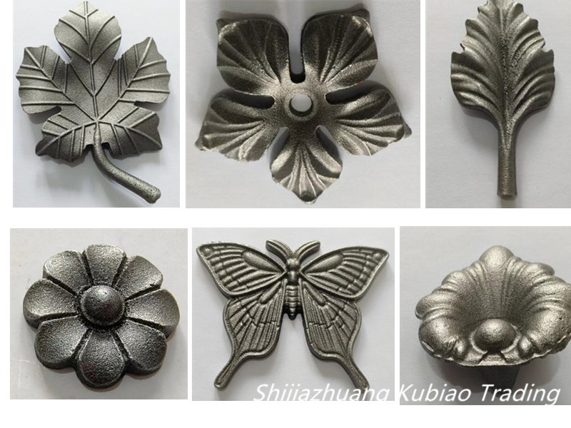 Ornamental Cast Steel Leaves for Custom Metalwork