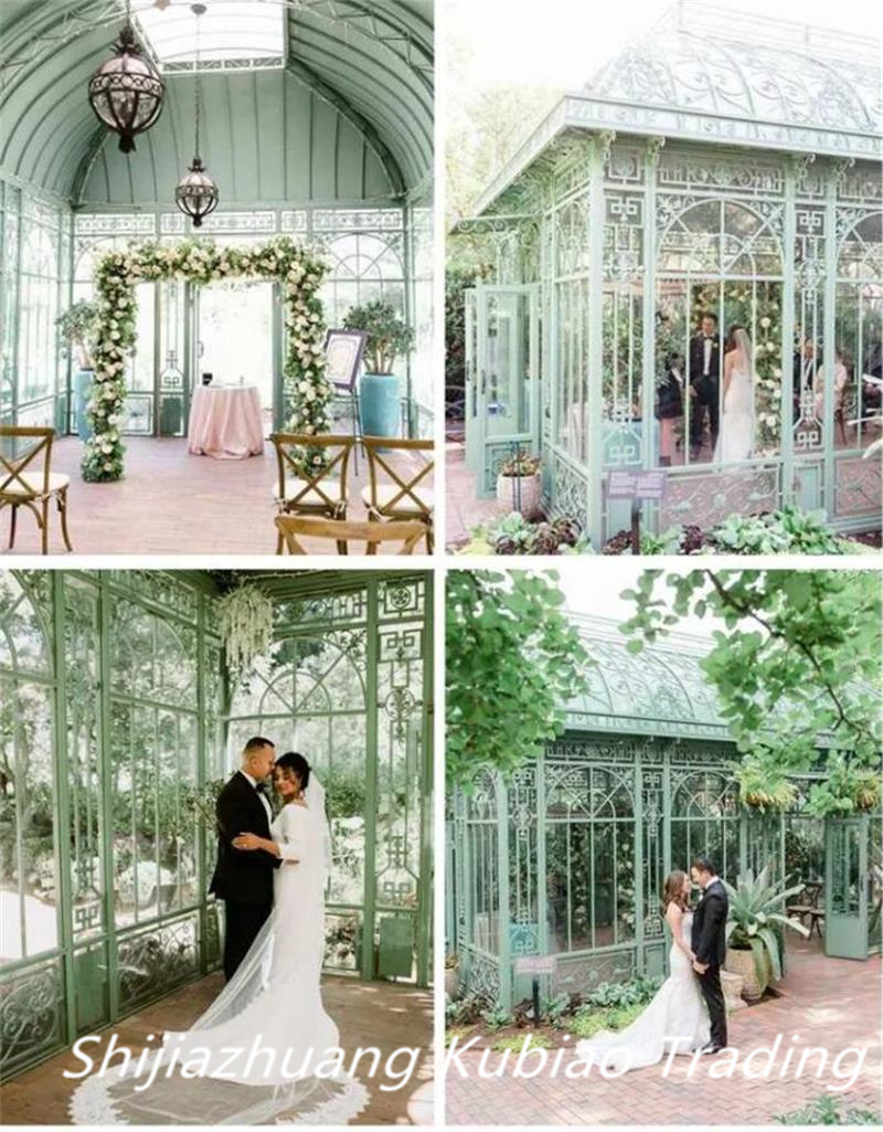 Garden Greenhouse Wrought Iron Pavilion For Wedding