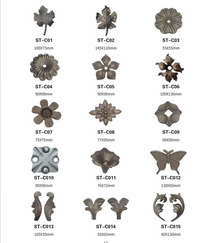 Cast steel flowers