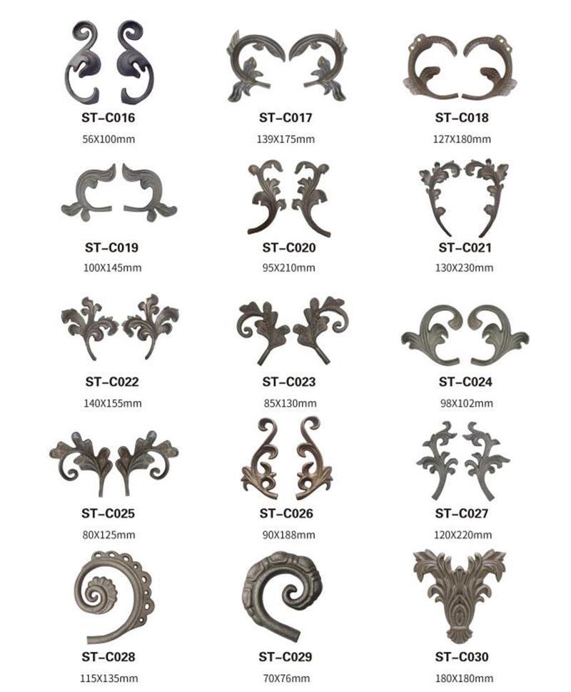 Cast Steel Fence Ornaments