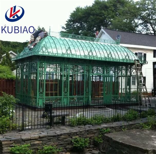 victorian wrought iron gazebo