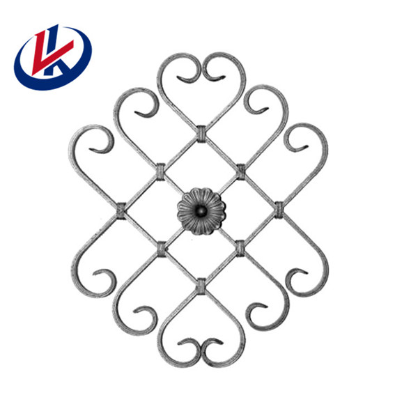 Wrought Iron Decorative Flower Panel WR-K04